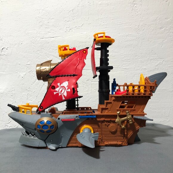 Fisher Price Imaginext Shark Bite Pirate Ship - Picture 1 of 11